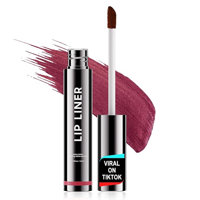 OETUIOW Lip Tint Stain Peel Off - Waterproof Lip Liner Stain, Moisturizing Long-Lasting Lip Stain, Create A Natural Lip Color, Enhancing Complexion for All Skin Types (Mauve, 0.12 Fl Oz (Pack of 1))