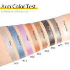 8Pcs Glitter Eye Shadow Sticks Liner Pencils Makeup, Pearl White Smokey Black Gray Silver Violet Purple Khaki Royal Blue Shimmer Glitter Eyeliner Pencil Cream Eyeshadow Palette Makeup for Older Women