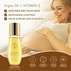 AOAO Stretch Mark Oil for Pregnancy and Body Oil for Pregnant Women, Morocco Nut Oil Help for Scars and Stretch Marks Removal and Prevention, Repair, Firming & Smoothing Fine Lines - 100ml/1pack