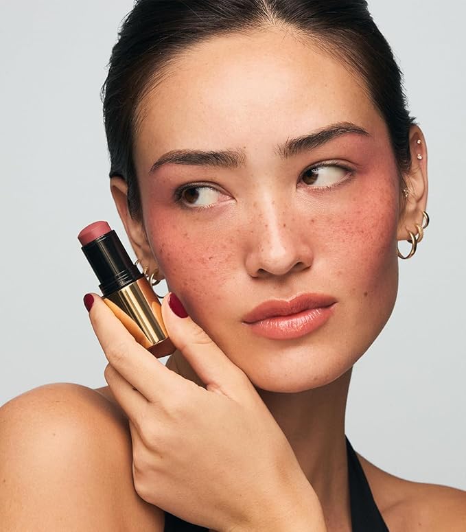 MAKE Beauty Cream Stroke Cream Blush Stick for Cheeks - Vibrant, Natural Soft Matte Finish - Shade Major Mauve, Earthy Mauve Blush Makeup