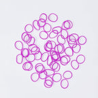 3200 Pcs Elastic Rubber Bands Small Hair Ties Hair Rubber Mini Hair Bands Hair Elastics Tiny Soft Holder Ponytails for Girls (Pink Purple)