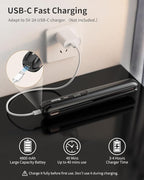 Cordless Flat Iron,Portable Mini Hair Straightener Travel for Bangs,Short Hair, Rechargeable Curling Iron for Touch Ups (Black)