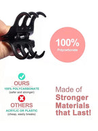 4 Pieces Hair Claw Clips,Morhom Big Size Hair Claws 2.0 Inch Hair Jaw Clip for Women Girls Thick or Medium Hair