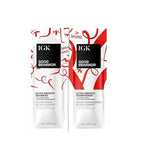 IGK GOOD BEHAVIOR Ultra Smooth Shampoo and Conditioner Set (8 Oz) + Bonus Travel Size Packettes | Volume + Thickening | Vegan + Cruelty-Free |
