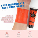 Bowitzki Face and Body Paint 2oz Cream Makeup 60ml Water Based Face Painting Special Effects For Adults Children Kids Halloween Christmas Party Stage Cosplay (Orange)