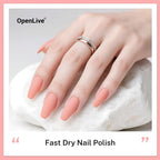 16.5ml Soft Pink Nail Polish Large Volume Quick Dry Nail Polish, Long Lasting Shine, Fingernail Toenail Nail Art DIY Home Travel Nail Art Gift
