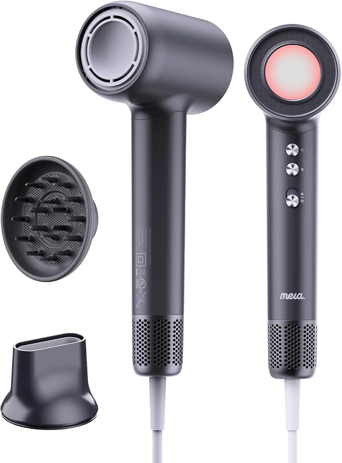 Professional Hair Dryer with Diffuser for Women Classic Bio lonic Hair Blow Dryer Fast Drying Remove Static Full Tool Set for Stylist, One Button Cooling Mode, cUL Certified, Lightweight for Travel