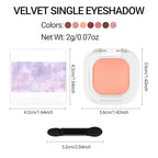 Erinde Light Orange Pink Single Eyeshadow Palette, Matte Cream Eye Shadow for Older Women, Blendable Long-Lasting Waterproof Eye Makeup Palette, High Pigment Powder Sombra De Ojos, 04 Apricot Nude