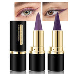 Kaely 2Pcs Light Dark Purple Angled Gel Eyeliner Pencil, Violet Lavender Plum Eyeliner for Green Eyes, Face Paint Eye Black Stick Waterproof Smudge Proof, Gothic Halloween Makeup, Cruelty-Free