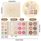 UCANBE 26 Colors 4-in-1 Multi-Use Face Palette, Long-Lasting Makeup Palette with 8 Concealers, 6 Contours, 6 Highlighters and 6 Blushes All In One Palette, High Coverage and Travel-Friendly