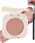 Single Matte Eyeshadow,Nude Maroon Eye Shadow Palette Brow Contour Makeup,High Pigment Waterproof Pressed Eye Shadows Powder Primer Base with Smooth Lightweight Blendable Formula for Daily Eye Look-03