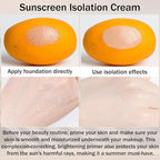 3 In 1Primer for Face Before Makeup,Sunscreen Isolation Cream, SPF 50, One Step Color Corrector Face Primer, Blurs Imperfections Oil Control & Moisturizing Skin Tone Correcting,Radiance Skin