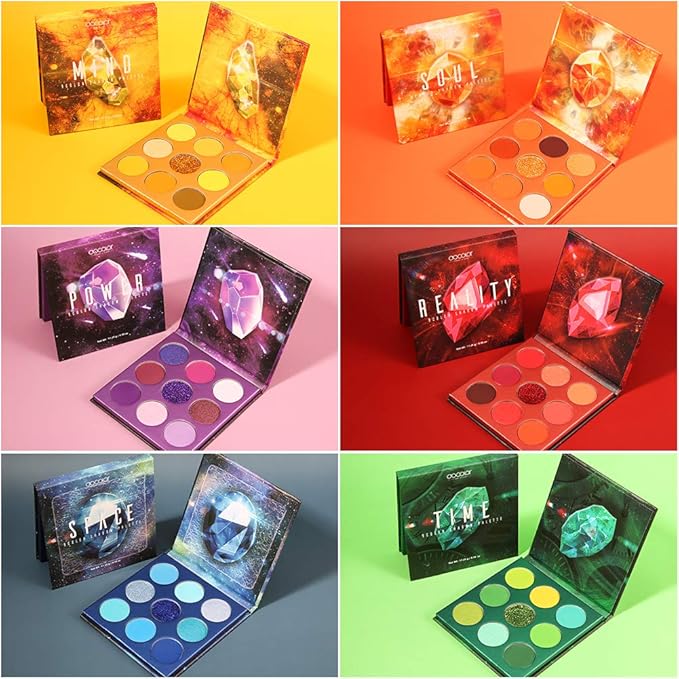 docolor Eyeshadow Palette 54Colors Gemstone Eye Shadow Palette Highly Pigmented Mattes Glitter Shimmers Smokey Cream Powder Blendable Long Lasting Waterproof Colorful Professional Makeup Palette
