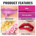 Oulac Matte Liquid Pinky Purple Lipstick for Women, Light Pink Lipstick Long Lasting Waterproof Lip Stain, No Transfer, Creamy High Pigmented Formula with Rose Oil, Vegan & Cruelty-Free, M14