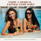 Tanning Drops to Drink - Sunless Tanning Drops To Drink - Bronze Tanning for Face and Body, Promotes Healthy Skin, Suitable for All Skin Types (2pcs)