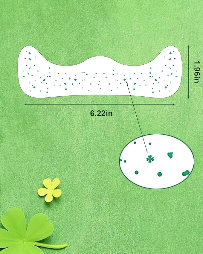 Green Face Glitter - Waterproof and Long-Lasting Body Glitter Speckles, Sparkle Makeup Patches for Festivals and Parties (Green - 8 Sheets)