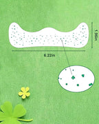Green Face Glitter - Waterproof and Long-Lasting Body Glitter Speckles, Sparkle Makeup Patches for Festivals and Parties (Green - 8 Sheets)