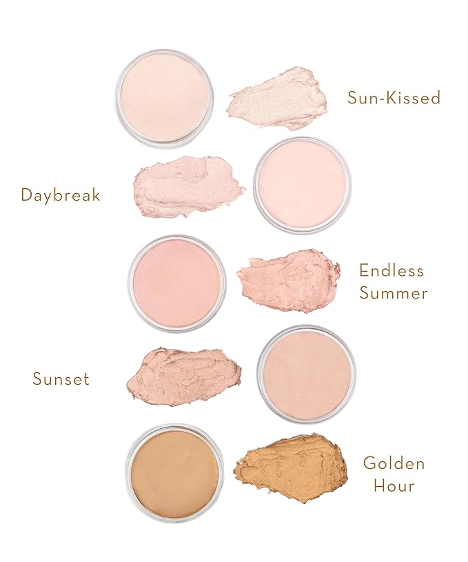 RCMA Makeup Summer Lights Illuminating Balm – Buildable Highlight for Face, Eyes & Body – Lightweight Texture – Sheer Radiance for All Skin Tones – Vegan & Cruelty-Free (0.5 oz) (GOLDEN HOUR)