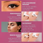 2 in 1 Black Eyeliner Mascara Waterproof