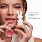 The Crème Shop Miffy Tinted Lip Balm with adorable Miffy cap, with Hyaluronic Acid and Murumuru to moisturize, soften and visibly improve chapped or dry lips - Magnificent Marchmallow