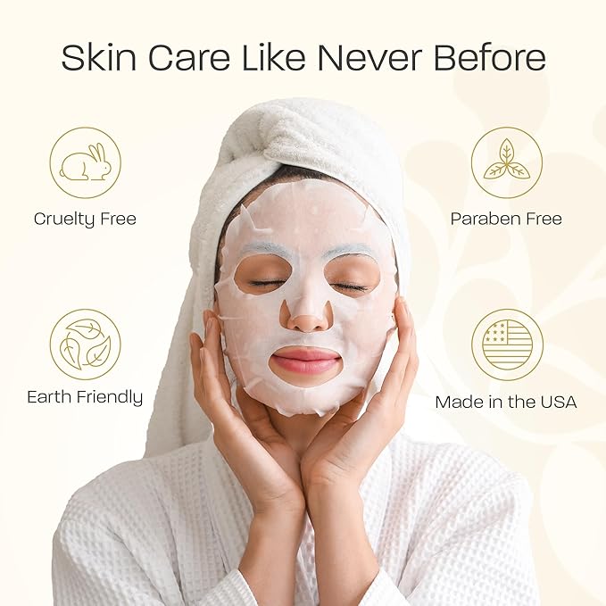 La Fresh Deep Moisturizing Snail Mucin Sheet Mask, Glow, and Hydration Face Mask with Snail Mucin Essence, 10 Count