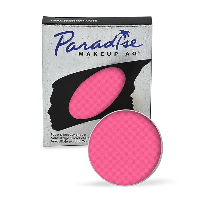 Mehron Makeup Paradise Makeup AQ Refill Size | Stage & Screen Performance, Face & Body Painting, Beauty, Cosplay, and Halloween | Water Activated Face Paint, Body Paint .25 oz (7 ml) (LIGHT PINK)