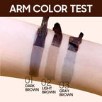 Brow Tattoo Peel Off Tint - Eyebrow Gel Tint with Eyebrow Stencils Christmas Makeup Gift for Women, Brow Gel Eyebrow Tattoos Waterproof Long-Lasting, Eye Brow Pencils Lush & Full Brows (Gray Brown)