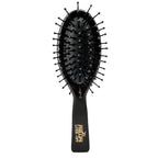 Phillips Brush Luxe Oval Paddle Purse Sized Hair Brush, Sleek Black Color with Gold Accents – 7 inch Detangler Paddle Brush from the Luxe Series by Phillips Brush