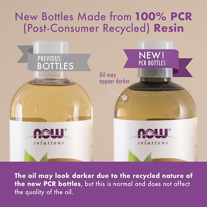 NOW Foods Solutions, Liquid Coconut Oil, Light and Nourishing, Promotes Healthy-Looking Skin and Hair, 4-Ounce