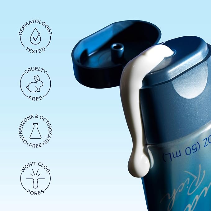 Biore UV Aqua Rich SPF 30 PA+++ Daily Moisturizer Sunscreen for Face, For Sensitive Skin, Oil Free, Hyaluronic Acid, Vegan, Oxybenzone & Octinoxate Free, Dermatologist Tested, 1.7 Oz/3pk