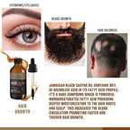 CARAWAY Jamaican Black Castor Oil for Hair Growth, Eyelashes & Eyebrows | Organic, Cold-Pressed & Unrefined | Deep Moisturizing Oil for Skin, Face & Scalp | Glass Bottle + Mascara Kit – 4 oz / 118 ml