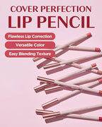 THESAEM Cover Perfection Lip Pencil - Slim, Easy-Blend & Overlip Makeup, Creamy Matte Lip Liner, Long-Lasting with Built-In Sharpener (05 Toffy)