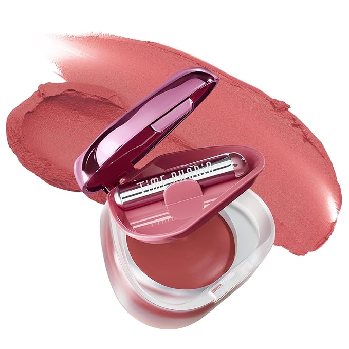 ORBITA LIP AND CHEEK BLURRING POT | Lip & Cheek Tint with Soft Velvety Mud Texture, Blur Matte Finish Lipstick, Featherlight, Multi-Use Makeup, Buildable Color, Long-Wearing (009 Cosmic)