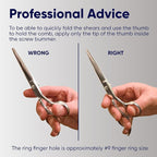 Equinox Razor Edge Series Professional Hair Scissors - 6.5” Premium Japanese Stainless Steel Hair Cutting Scissors, Hair Shears, Hair Razors for Hair Cutting, Barber Accessories & Hair Salon Supplies