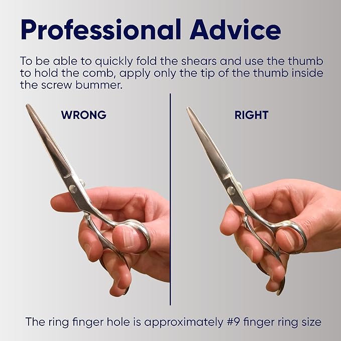 Equinox Razor Edge Series Professional Hair Scissors - 6.5” Premium Japanese Stainless Steel Hair Cutting Scissors, Hair Shears, Hair Razors for Hair Cutting, Barber Accessories & Hair Salon Supplies