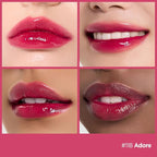 Laka Fruity Glam Tint, 4.5g/0.15oz, Glowing Lip Stain with Wide Color Spectrum, Hydrating & Lightweight Texture, Long-Lasting Bold Stain, Non-Sticky, Vegan, K-Beauty (#118 Adore)