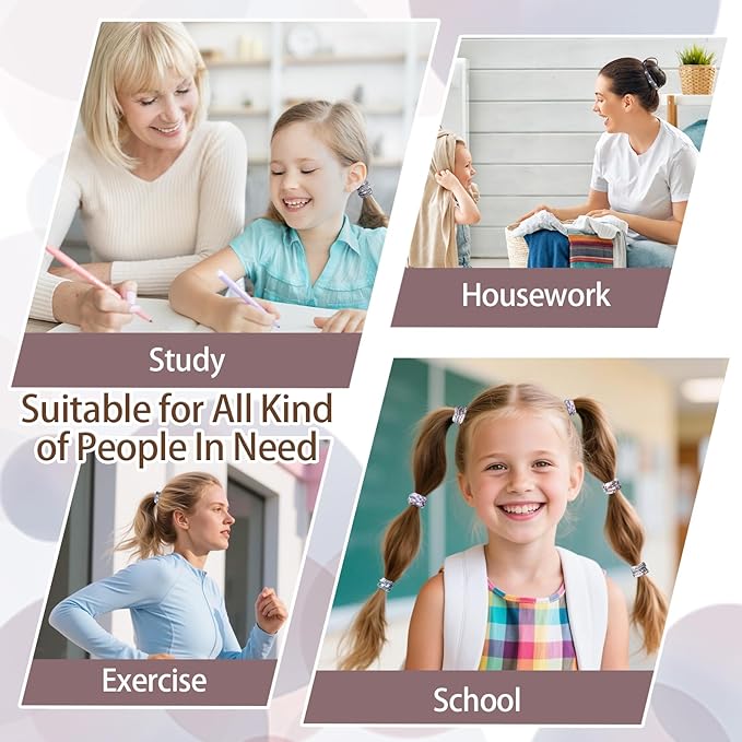 Bessrung 50 Pack Seamless Elastic Hair Ties for Women Girls, No Damage Ponytail Holders for Thin Thick Hair, Snag-Free Hair Bands for Women's Hair, Hair Accessories Christmas Gift(Chocolate brown)