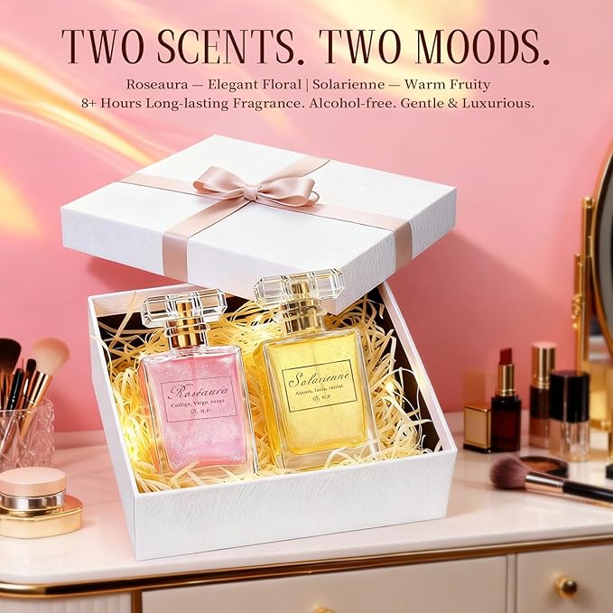 NP NATURES PHILOSOPHY Hair Perfume, Leave-in Hair Serum & Shine Hair Spray for Women, Anti-Frizz, Long Lasting Fragrance, Lightweight Conditioner & Glossier Hair Perfume oils - 2 Pack