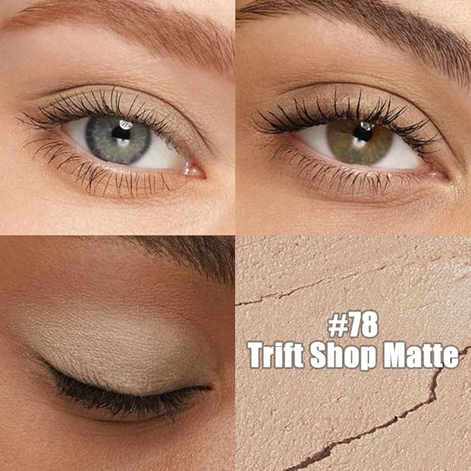 Kaely Cream Eye Shadow Sticks, Trift Shop Matte Eyeliner Pencil Eyeshadow Palette Makeup, Eye Highlighter Brightener Stick for Older Women Waterproof Pigmented, sombras para ojos, New-78