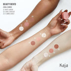 Kaja Beauty Bento Collection | Mosaic chrome + Shimmer + Matte | 18 Coral Sunrise - Coral Peach | 2019 Best of Beauty Award in Glitter-Pressed Category