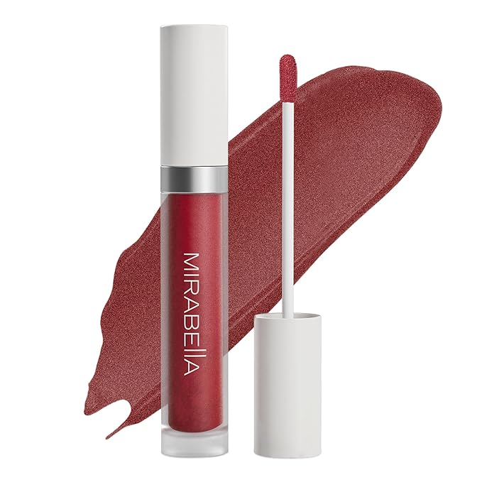 Mirabella - Luxe Advanced Formula Lip Gloss, Non-Sticky Hydrating Lip Glosses with Vegan Lanolin, Jojoba Oil & Vitamin E, Long-Lasting & Cruelty-Free Makeup, Mauvelous (Rose Mauve)
