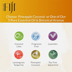 Organic Fiji Raw Cold Pressed Coconut Oil for Hair, Skin, Face & Body | Relaxing Massage Oil | Pineapple Coconut,12 oz for Women Men & Baby