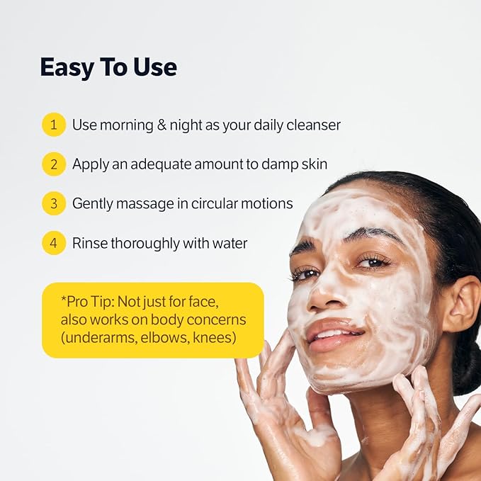 SUNGBOON EDITOR Kojic Capsule Brightening Cleanser | Low pH Gentle Gel Face Wash | Encapsulated Kojic Acid, Turmeric & Niacinamide for Dark Spots, Acne & Blackhead | Korean Skincare, Stocking Stuffers