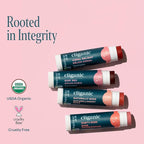 Cliganic Tinted Lip Balm Set - 4 Colors, Hydrating, Enriched with Vitamin E, Cruelty Free, Stocking Stuffer Gift