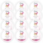 Dove Lotion, Beauty Cream - Light, Fast-Absorbing Face and Body Cream for Normal to Dry Skin, 24-Hour Moisture, Travel Size, 2.53 Fl Oz. (Pack of 12)