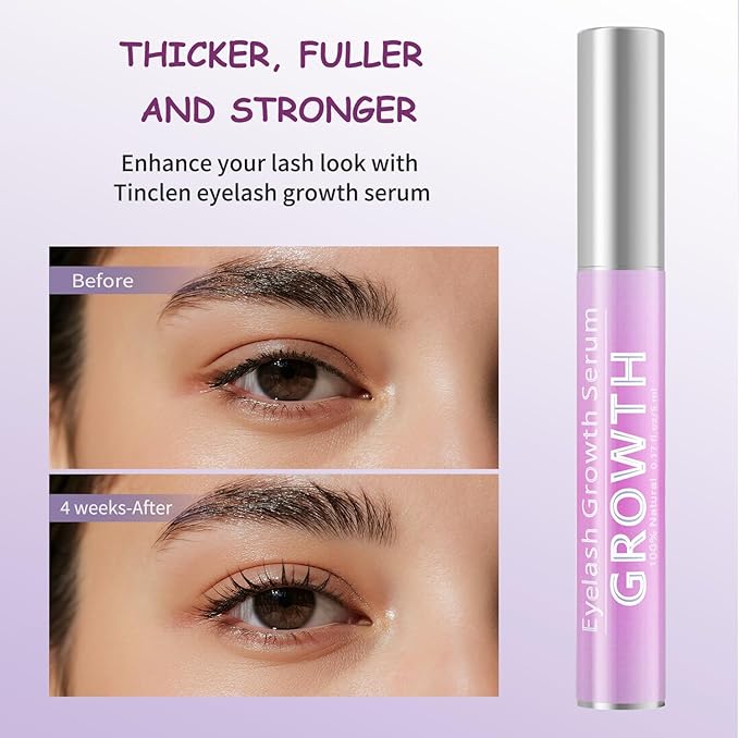 Eyelash Growth Serum with Natural Formula Advanced Lash Enhancing Serum for Longer,Thicker,Fuller Looking Lashes Gentle & Vegan for Eyelash Growth 0.17 Fl Oz (5mL)