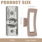 TOCESS 36-Piece Hair Accessories Set: Large Neutral Claw Clips, Hair Ties Damage No & Styling Duck Bill Clips Alligator, Designed for Women and Girls with Thick Hair, Ideal for Ponytails and Braids.