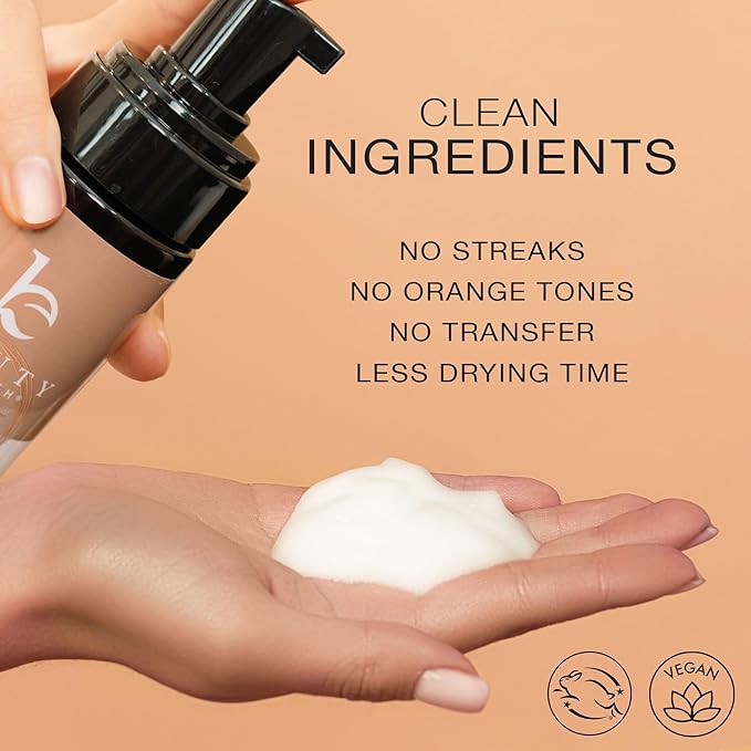 Self Tanner Tanning Mousse - Ultra Dark Self Tanner Mousse USA Made with Natural & Organic Ingredients, Self Tanning Foam for Fake Tan or Self Tan Foam, Sunless Self Tanners Best Sellers