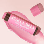 Burts Bees Tinted Lip Balm Pink Blossom; 8 Hour Moisture; Provides a Hint of Color; Nourishing Shea Butter; 100% Natural Origin; 1 Tube; 0.15 Oz. (Package May Vary)
