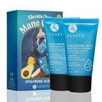 Luseta Hyaluronic Acid Moisturizing Shampoo & Conditioner Set for Dry and Damaged Hair, Sulfate Free Shampoo and Conditioner for Women Infused with Argan Oil and Shea Butter Paraben-Free 2 x 1.01oz